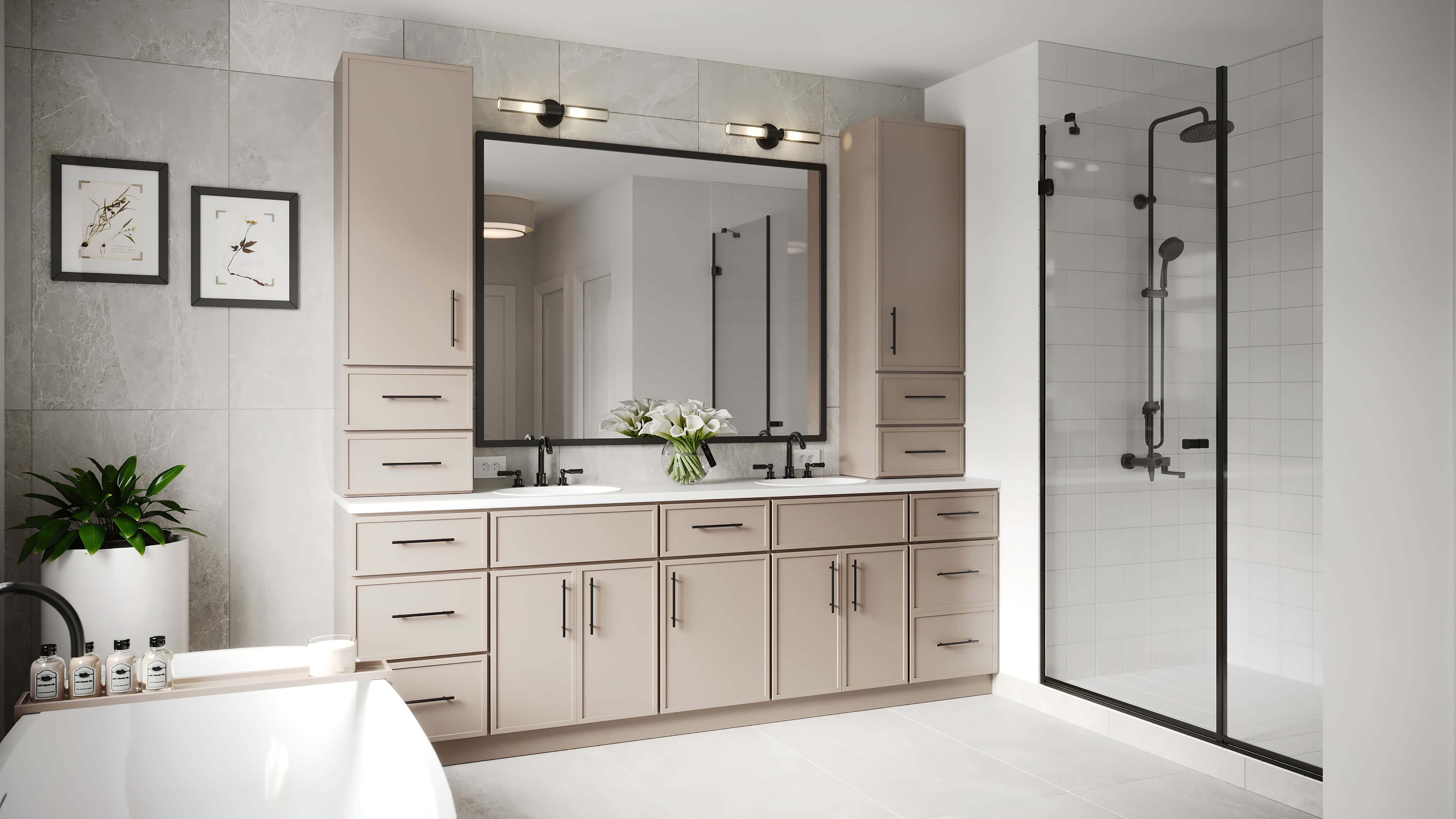 Choosing Bathroom Tile and a Vanity Together in Parsippany